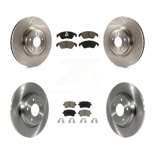 [Avant + Arrière] Kit de Disque et plaquette (céramique) de frein pour 2009-2010 Audi Q5 avec 345mm Diameter Rotor K8C-101067