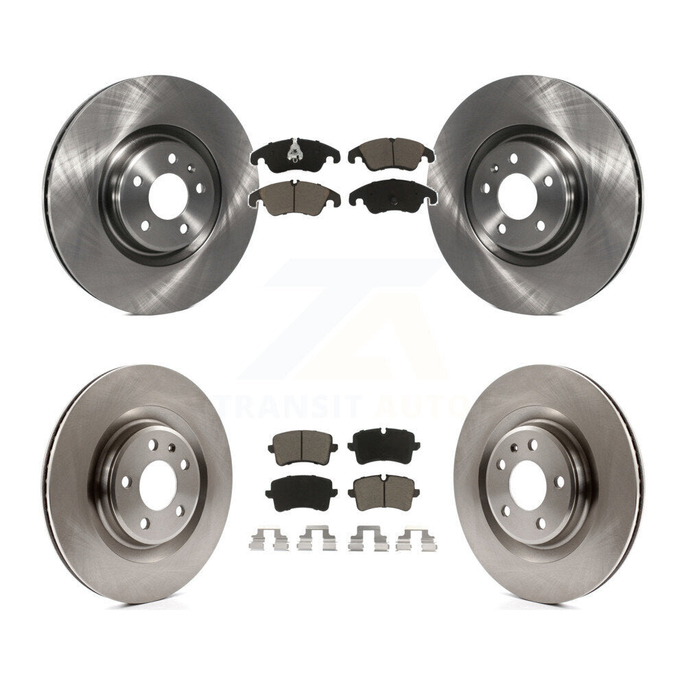 [Avant + Arrière] Kit de Disque et plaquette (céramique) de frein pour 2014 Audi A6 avec 356mm Diameter Rotor K8C-101068