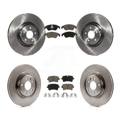 [Avant + Arrière] Kit de Disque et plaquette (céramique) de frein pour 2014 Audi A6 avec 356mm Diameter Rotor K8C-101068