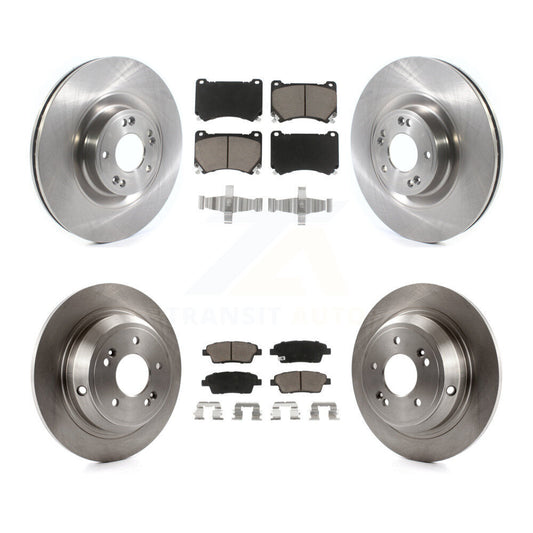 [Avant + Arrière] Kit de Disque et plaquette (céramique) de frein pour 2012-2014 Hyundai Genesis 5.0L K8C-101082