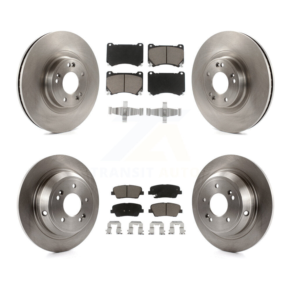 [Avant + Arrière] Kit de Disque et plaquette (céramique) de frein pour Hyundai Genesis 4.6L K8C-101083