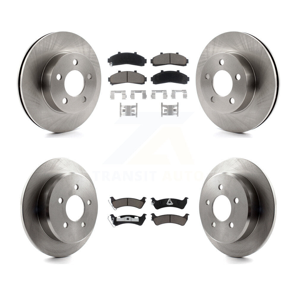 [Avant + Arrière] Kit de Disque et plaquette (céramique) de frein pour 2001 Ford Explorer AWD 4WD From 01 02 K8C-101088