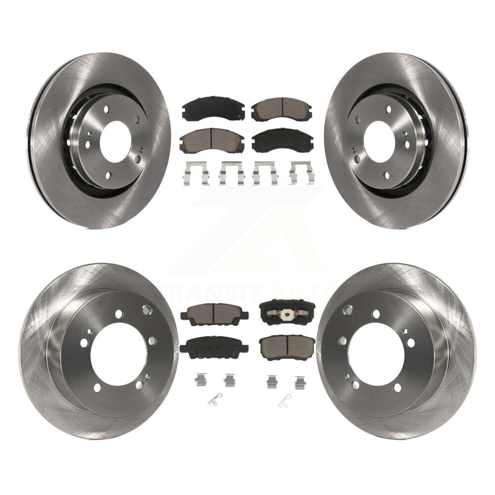 [Avant + Arrière] Kit de Disque et plaquette (céramique) de frein pour 2005-2006 Mitsubishi Outlander K8C-101089