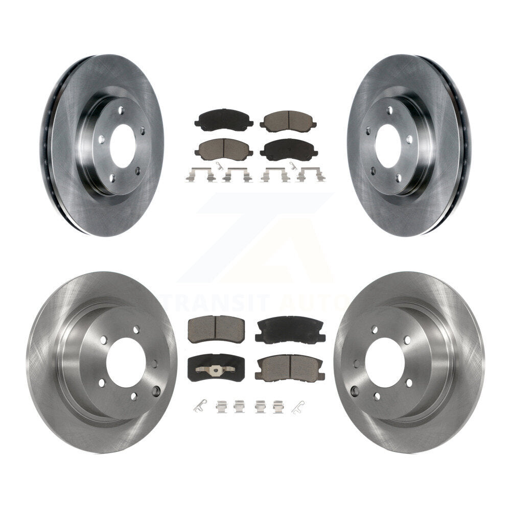 [Avant + Arrière] Kit de Disque et plaquette (céramique) de frein pour Jeep Patriot Compass Chrysler Dodge Avenger Sebring Mitsubishi Lancer 200 Outlander Sport RVR K8C-101091