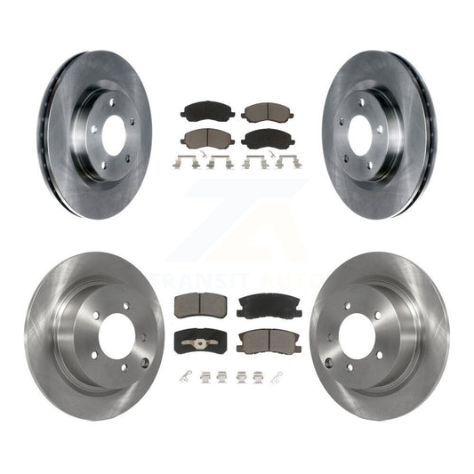 [Avant + Arrière] Kit de Disque et plaquette (céramique) de frein pour Jeep Patriot Compass Chrysler Dodge Avenger Sebring Mitsubishi Lancer 200 Outlander Sport RVR K8C-101091