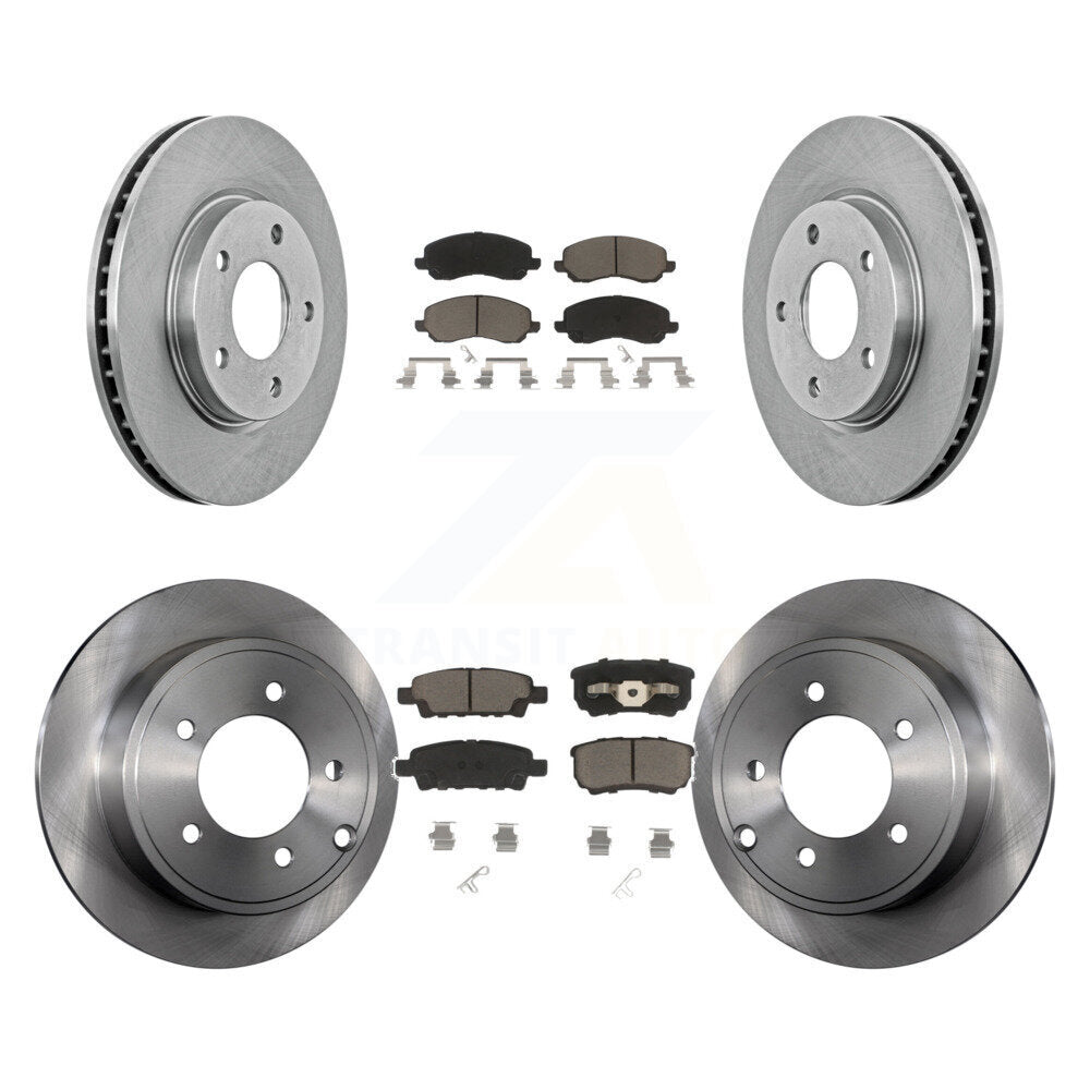 [Avant + Arrière] Kit de Disque et plaquette (céramique) de frein pour Mitsubishi Lancer K8C-101092
