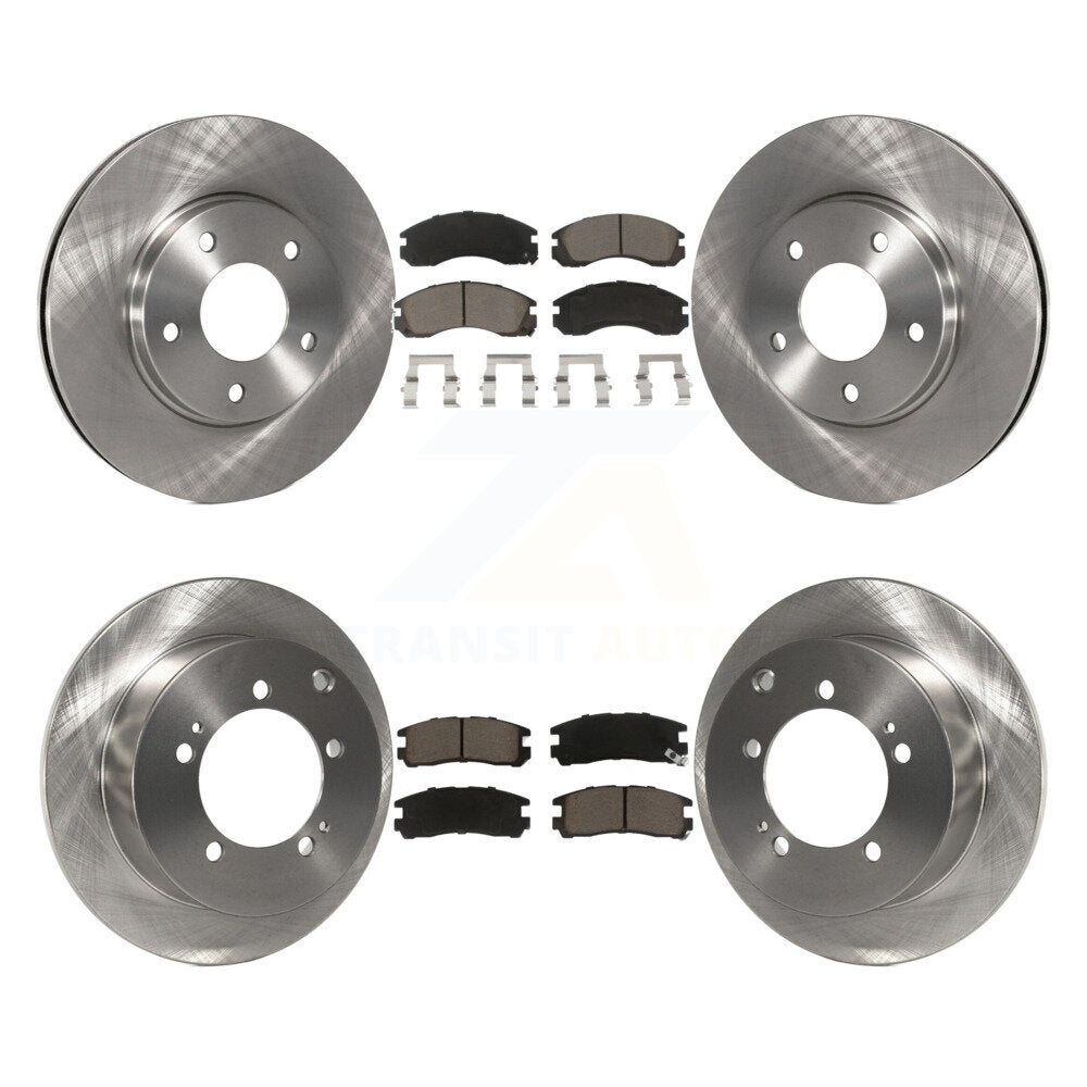 [Avant + Arrière] Kit de Disque et plaquette (céramique) de frein pour 2000 Mitsubishi Eclipse 3.0L K8C-101094