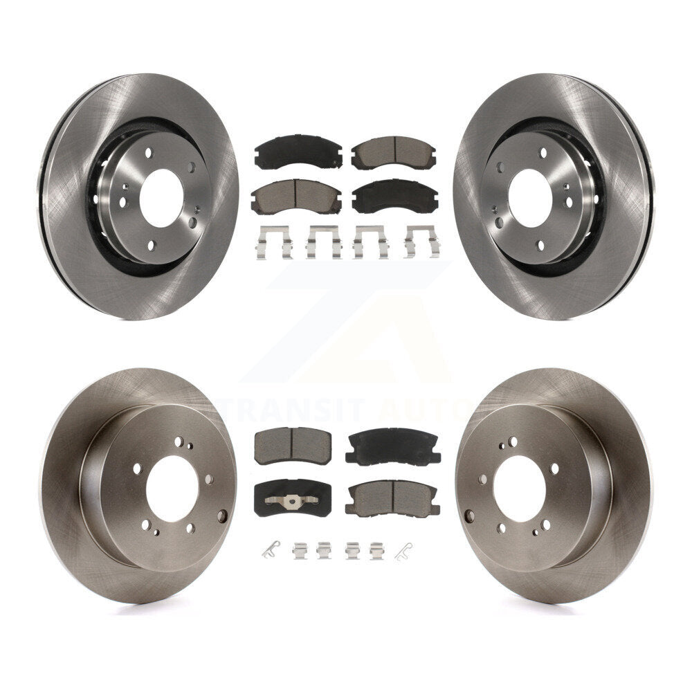 [Avant + Arrière] Kit de Disque et plaquette (céramique) de frein pour 2009 Mitsubishi Lancer Ralliart To 03 09 K8C-101095