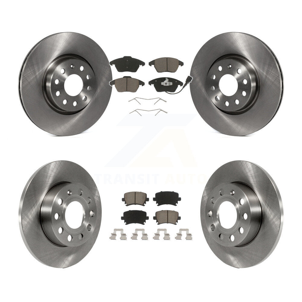 [Avant + Arrière] Kit de Disque et plaquette (céramique) de frein pour 2008 Audi A3 Quattro K8C-101114