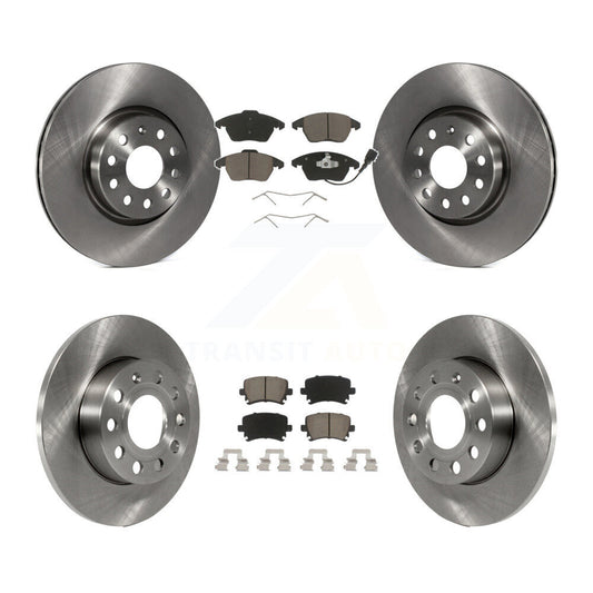 [Avant + Arrière] Kit de Disque et plaquette (céramique) de frein pour 2008 Audi A3 Quattro K8C-101114
