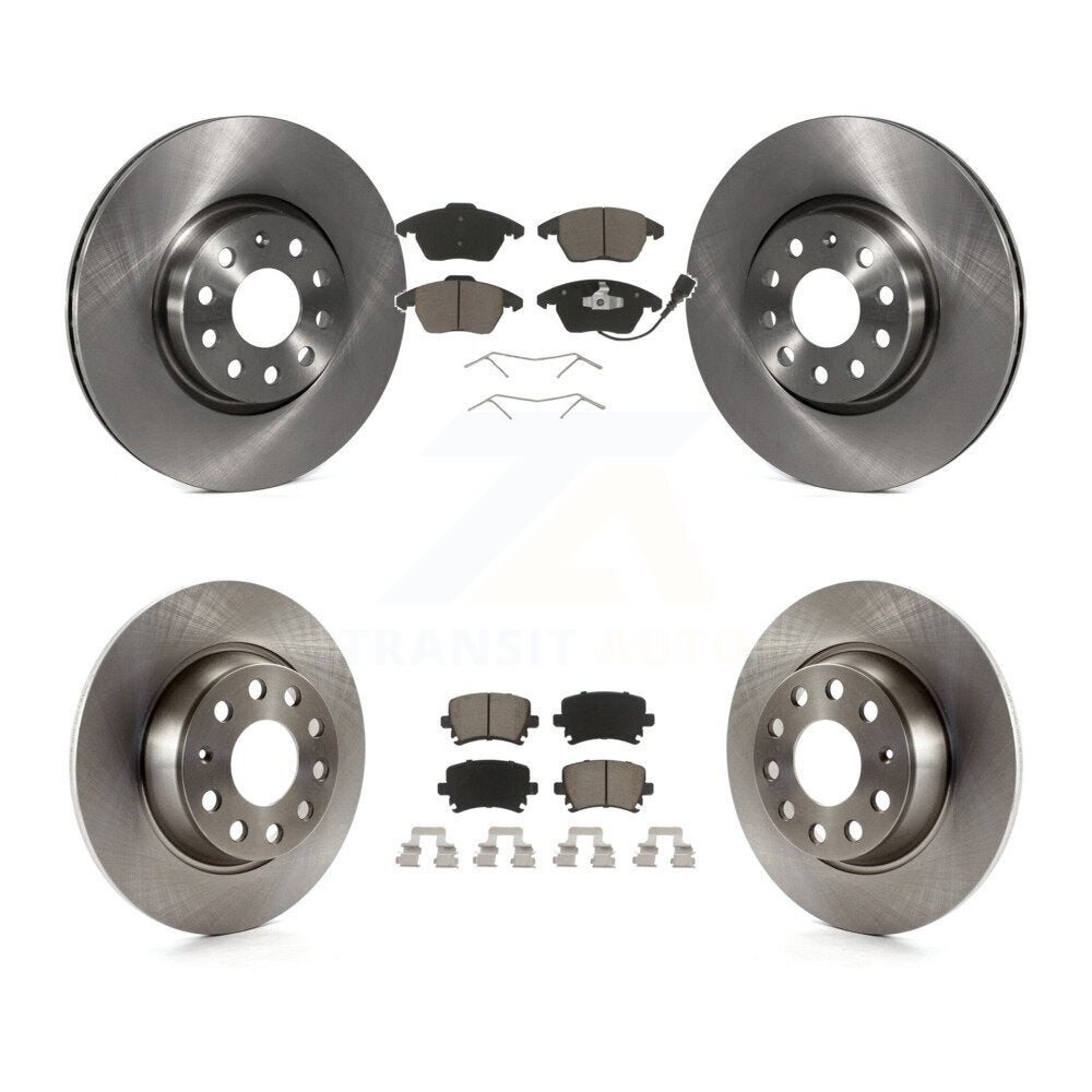 [Avant + Arrière] Kit de Disque et plaquette (céramique) de frein pour Volkswagen Passat GTI Eos Audi A3 Quattro Golf K8C-101115