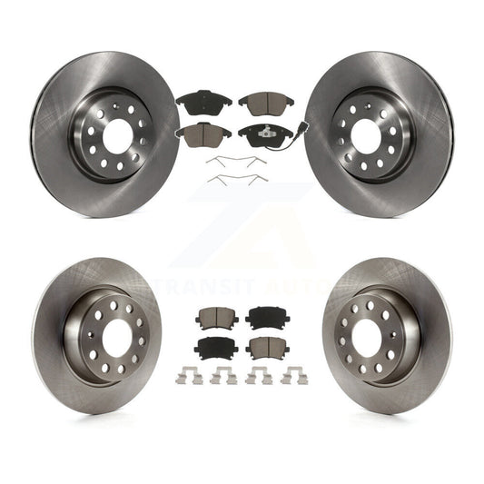 [Avant + Arrière] Kit de Disque et plaquette (céramique) de frein pour Volkswagen Passat GTI Eos Audi A3 Quattro Golf K8C-101115