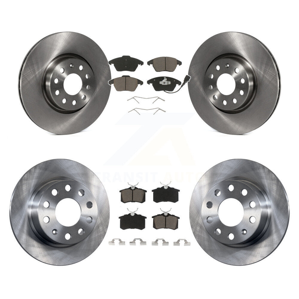 [Avant + Arrière] Kit de Disque et plaquette (céramique) de frein pour Volkswagen Jetta Beetle K8C-101117