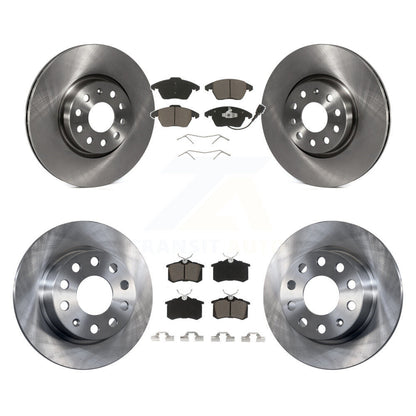 [Avant + Arrière] Kit de Disque et plaquette (céramique) de frein pour Volkswagen Jetta Beetle K8C-101117