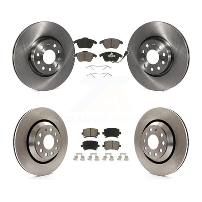 [Avant + Arrière] Kit de Disque et plaquette (céramique) de frein pour 2009-2010 Volkswagen Passat CC avec 312mm Diameter Rotor K8C-101119