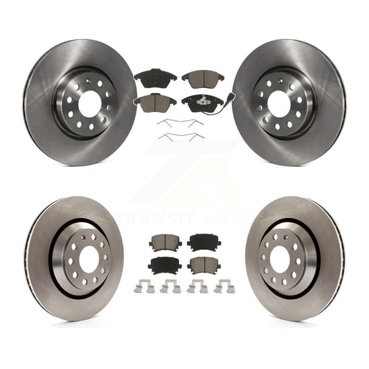 [Avant + Arrière] Kit de Disque et plaquette (céramique) de frein pour 2009-2010 Volkswagen Passat CC avec 312mm Diameter Rotor K8C-101119