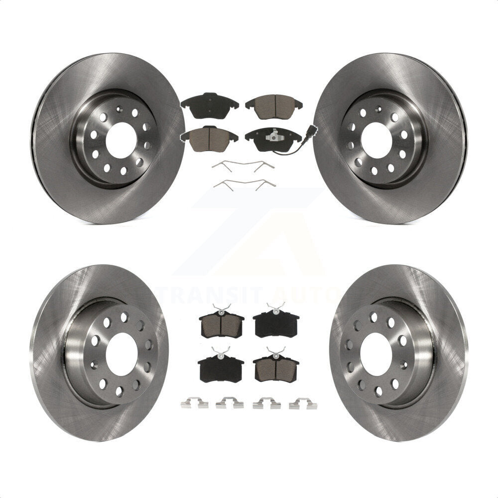 [Avant + Arrière] Kit de Disque et plaquette (céramique) de frein pour 2014 Volkswagen Beetle R-Line GSR avec 272mm Diameter Rotor K8C-101121 par Transit Auto