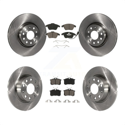 [Avant + Arrière] Kit de Disque et plaquette (céramique) de frein pour 2014 Volkswagen Beetle R-Line GSR avec 272mm Diameter Rotor K8C-101121 par Transit Auto