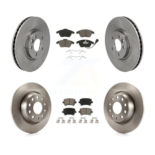 [Avant + Arrière] Kit de Disque et plaquette (céramique) de frein pour Volkswagen CC avec 340mm Diameter Rotor K8C-101123