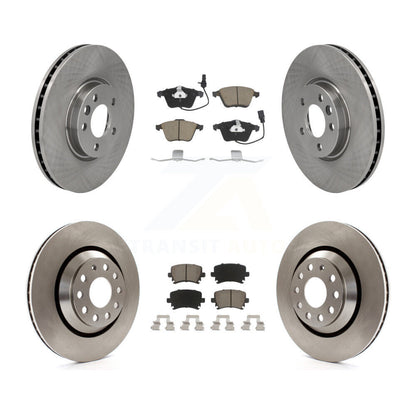 [Avant + Arrière] Kit de Disque et plaquette (céramique) de frein pour Volkswagen CC avec 340mm Diameter Rotor K8C-101124
