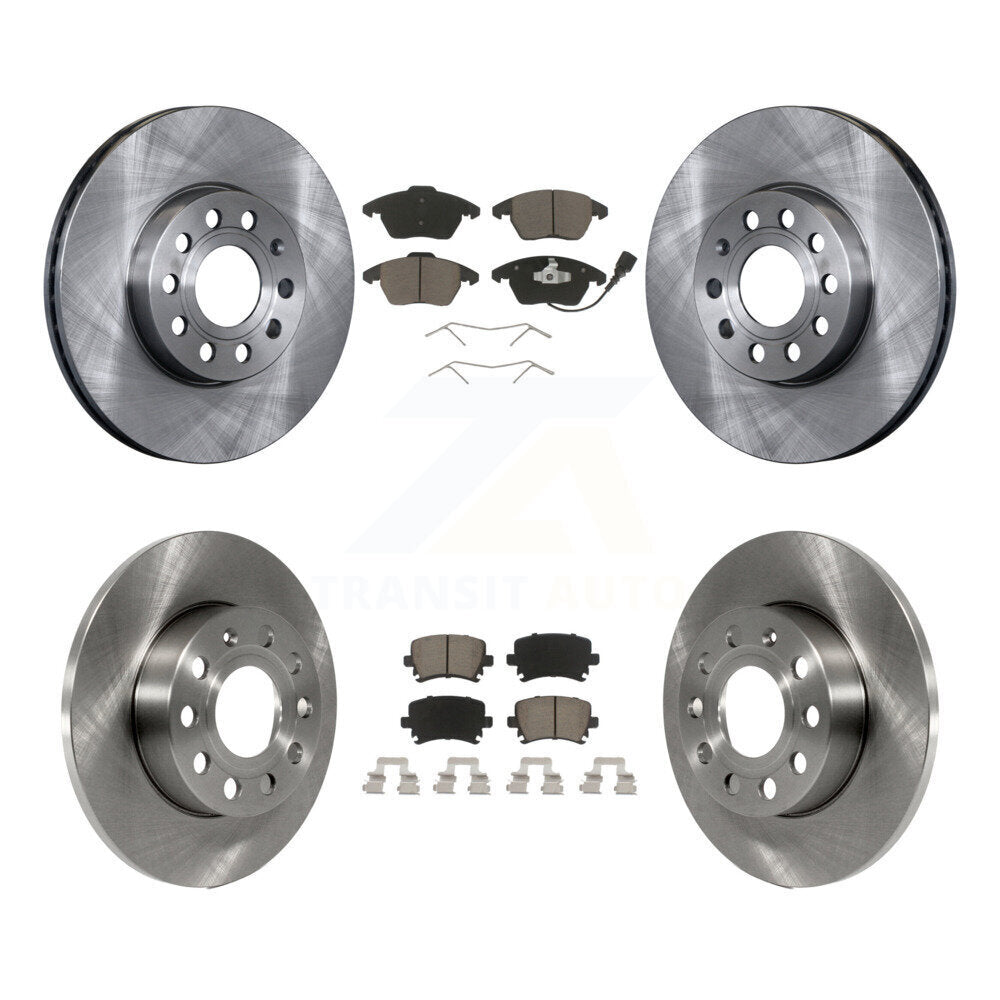 [Avant + Arrière] Kit de Disque et plaquette (céramique) de frein pour 2006-2009 Volkswagen Rabbit K8C-101125