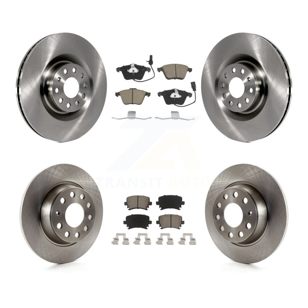 [Avant + Arrière] Kit de Disque et plaquette (céramique) de frein pour 2006-2007 Volkswagen Passat FWD avec Naturally Aspirated K8C-101126