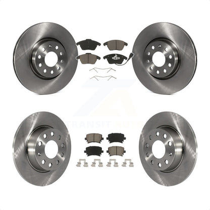 [Avant + Arrière] Kit de Disque et plaquette (céramique) de frein pour 2011 Volkswagen GTI K8C-101128 par Transit Auto