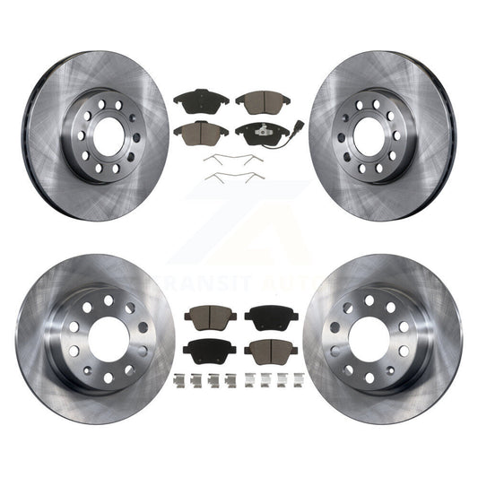 [Avant + Arrière] Kit de Disque et plaquette (céramique) de frein pour 2013 Volkswagen Beetle 2.5L avec 253mm Diameter Rotor K8C-101129