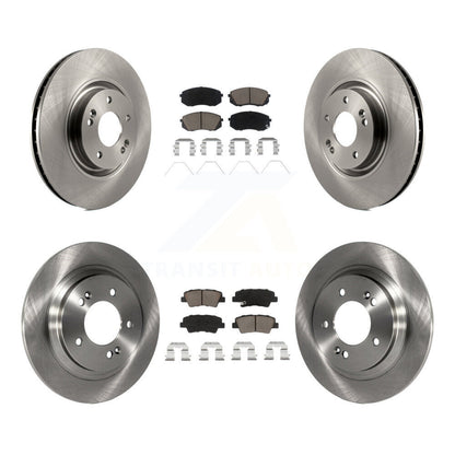 [Avant + Arrière] Kit de Disque et plaquette (céramique) de frein pour 2016 Hyundai Sonata GAS engine avec Electric Parking K8C-101135