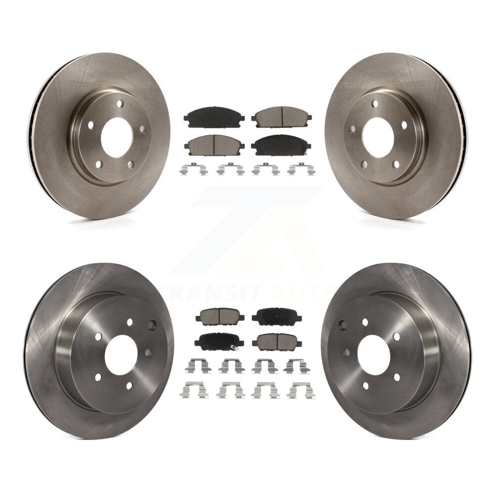 [Avant + Arrière] Kit de Disque et plaquette (céramique) de frein pour 2004-2009 Nissan Quest K8C-101141