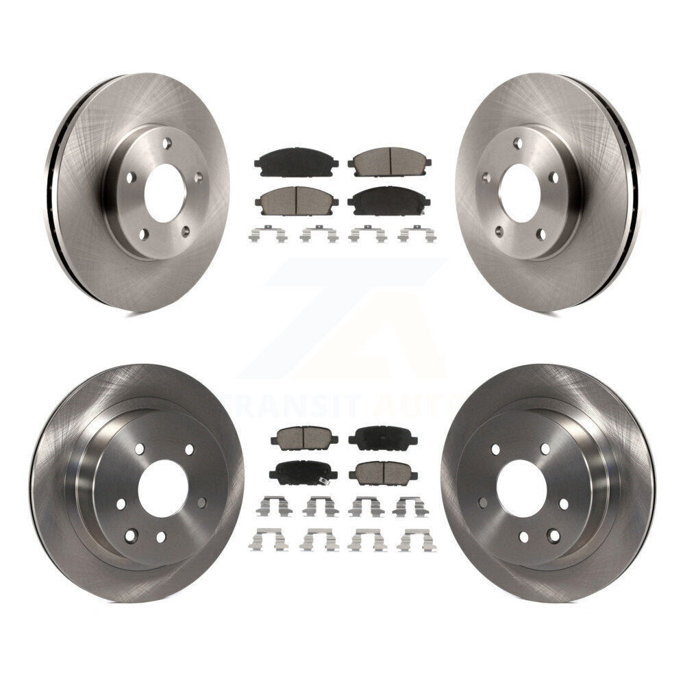 [Avant + Arrière] Kit de Disque et plaquette (céramique) de frein pour 2005-2006 Nissan X-Trail K8C-101142