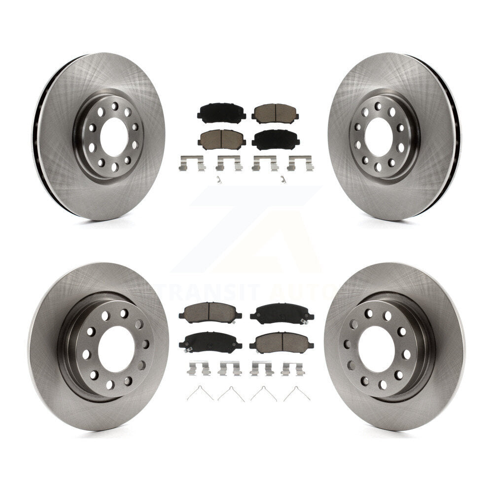 [Avant + Arrière] Kit de Disque et plaquette (céramique) de frein pour 2013-2016 Dodge Dart K8C-101146