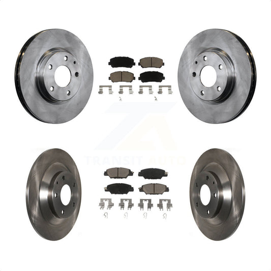 [Avant + Arrière] Kit de Disque et plaquette (céramique) de frein pour 2015 Mazda CX-5 avec Electric Parking K8C-101147 par Transit Auto