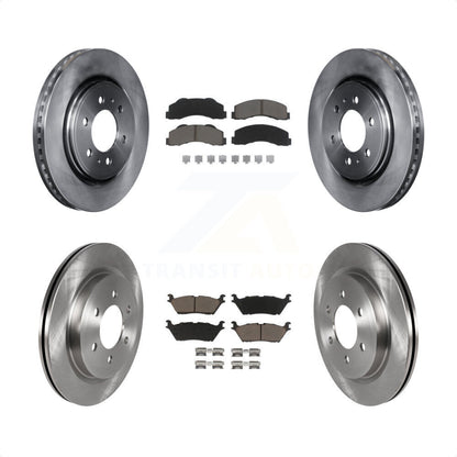 [Avant + Arrière] Kit de Disque et plaquette (céramique) de frein pour Ford F-150 Expedition Lincoln Navigator K8C-101149 par Transit Auto