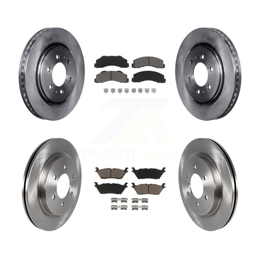 [Avant + Arrière] Kit de Disque et plaquette (céramique) de frein pour Ford F-150 Expedition Lincoln Navigator K8C-101149 par Transit Auto