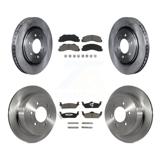 [Avant + Arrière] Kit de Disque et plaquette (céramique) de frein pour 2010-2011 Ford F-150 avec 6 Lug Wheels K8C-101150