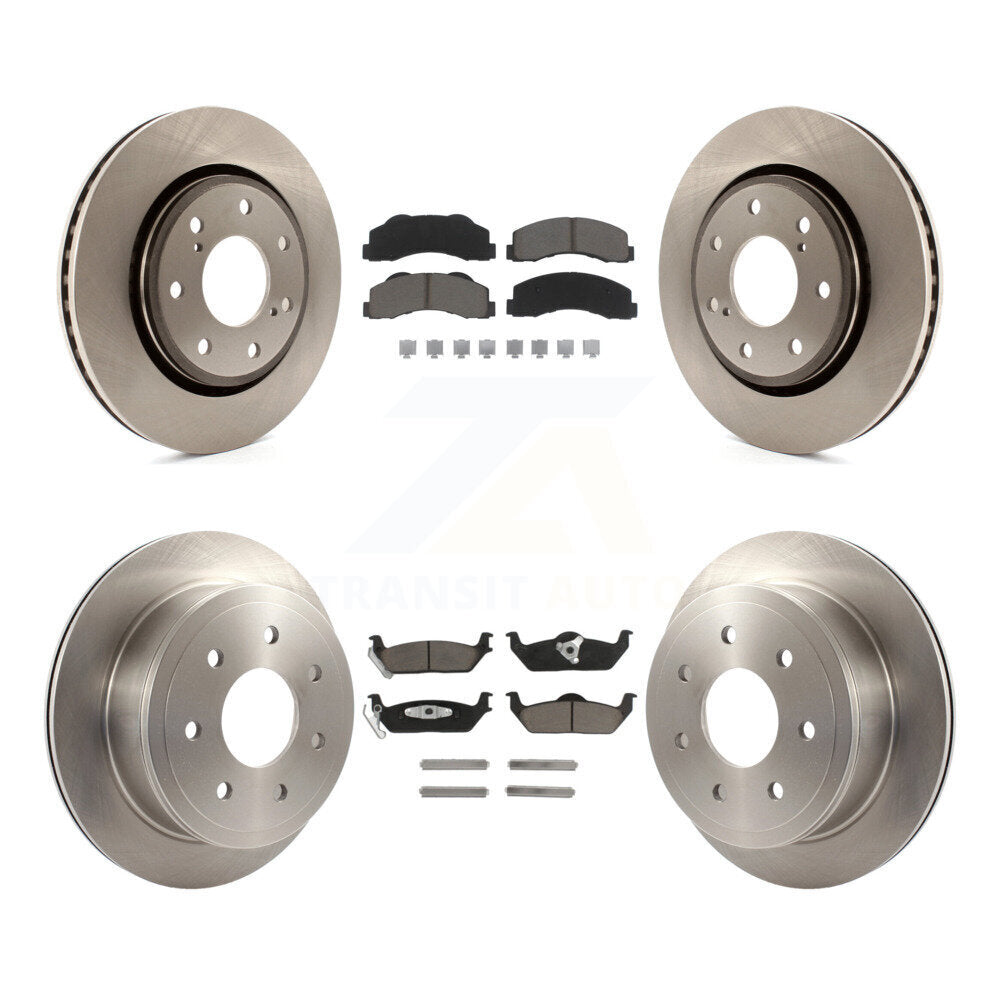 [Avant + Arrière] Kit de Disque et plaquette (céramique) de frein pour 2010-2011 Ford F-150 avec 7 Lug Wheels K8C-101151