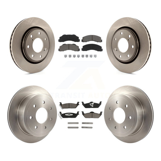[Avant + Arrière] Kit de Disque et plaquette (céramique) de frein pour 2010-2011 Ford F-150 avec 7 Lug Wheels K8C-101151