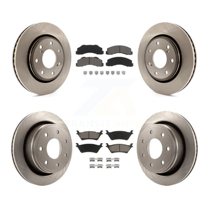 [Avant + Arrière] Kit de Disque et plaquette (céramique) de frein pour 2012-2014 Ford F-150 avec 7 Lug Wheels K8C-101152