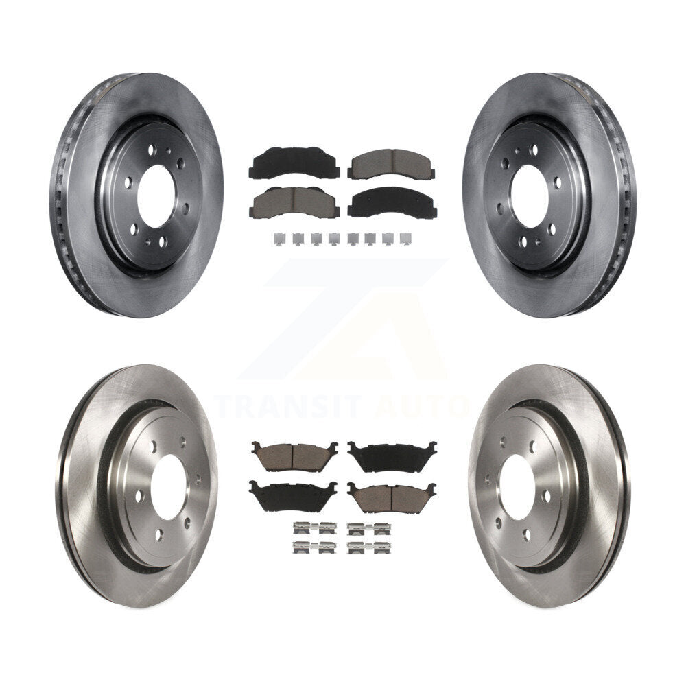 [Avant + Arrière] Kit de Disque et plaquette (céramique) de frein pour 2015-2017 Ford F-150 avec Electric Parking K8C-101155