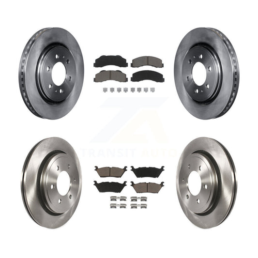 [Avant + Arrière] Kit de Disque et plaquette (céramique) de frein pour 2015-2017 Ford F-150 avec Electric Parking K8C-101155