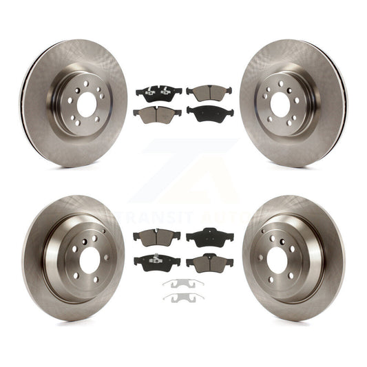 [Avant + Arrière] Kit de Disque et plaquette (céramique) de frein pour 2007-2009 Mercedes-Benz ML320 avec 350mm Diameter Rotor K8C-101181