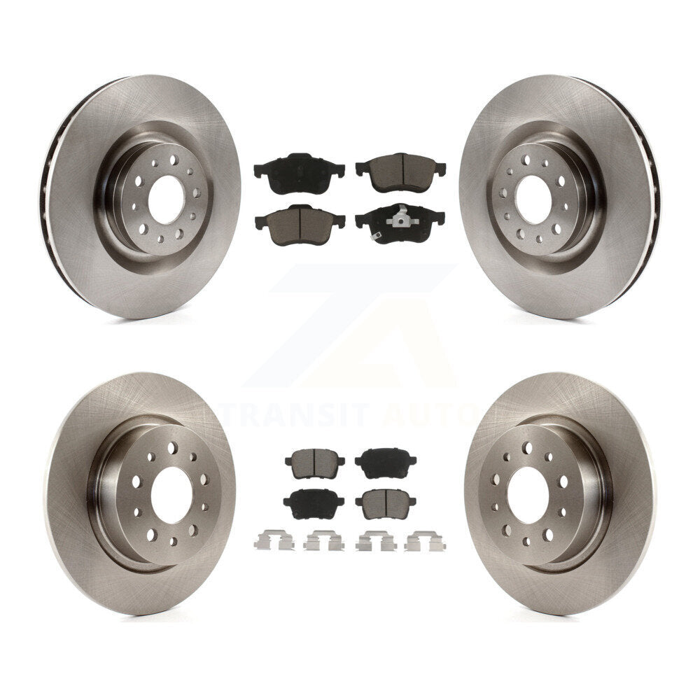 [Avant + Arrière] Kit de Disque et plaquette (céramique) de frein pour 2014-2020 Fiat 500L K8C-101182