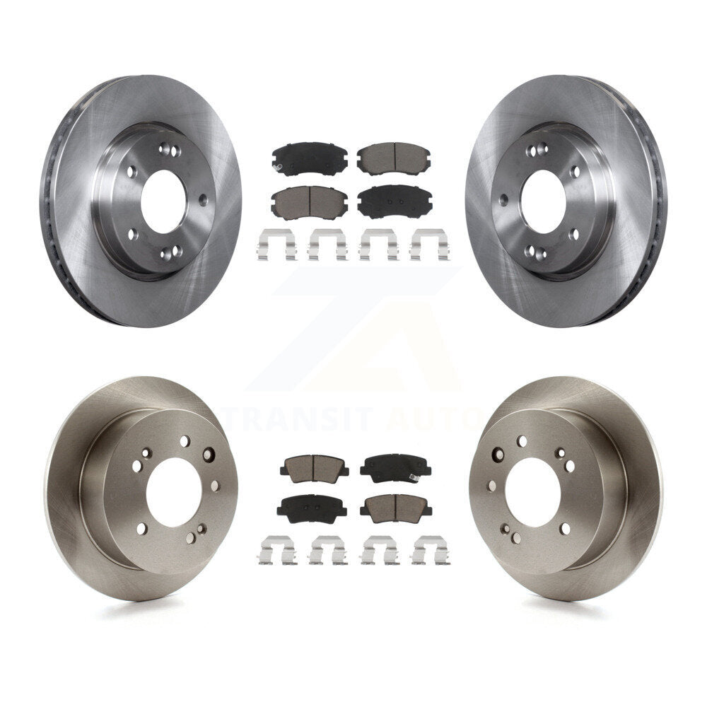 [Avant + Arrière] Kit de Disque et plaquette (céramique) de frein pour 2010 Hyundai Elantra Sedan From 03 23 10 K8C-101185