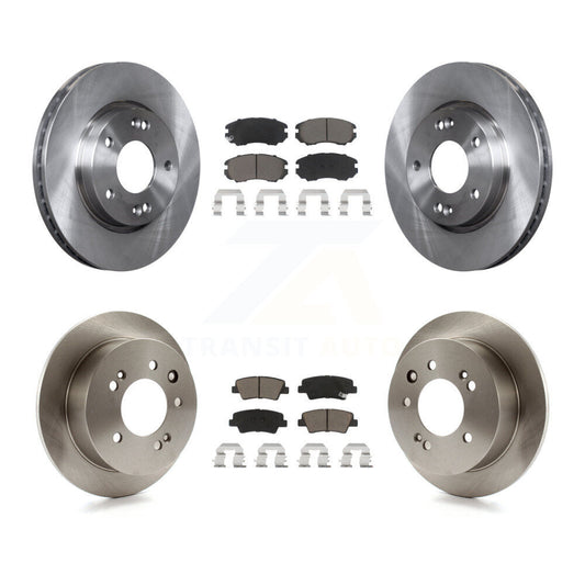 [Avant + Arrière] Kit de Disque et plaquette (céramique) de frein pour 2010 Hyundai Elantra Sedan From 03 23 10 K8C-101185