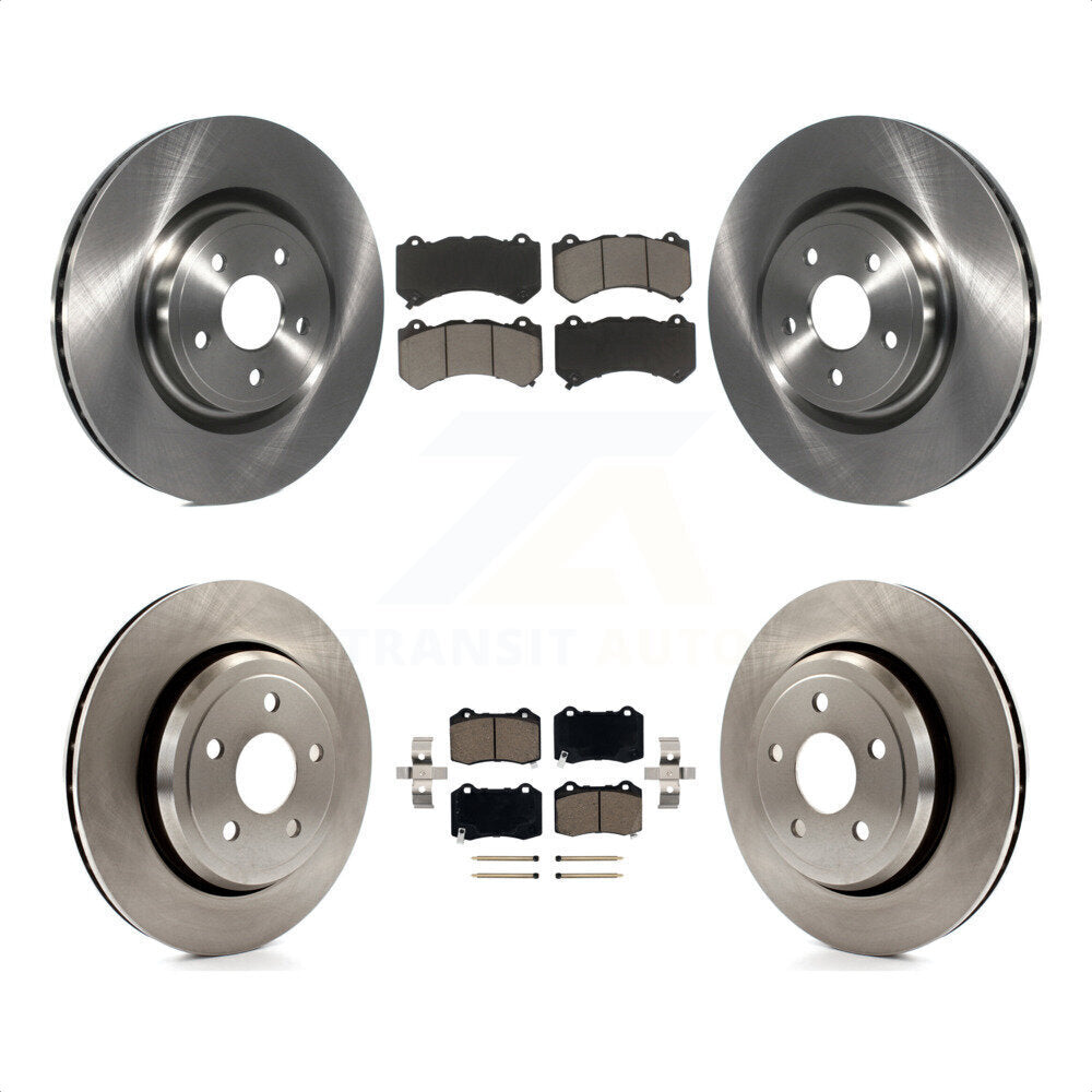 [Avant + Arrière] Kit de Disque et plaquette (céramique) de frein pour Jeep Grand Cherokee Dodge Durango K8C-101187 par Transit Auto