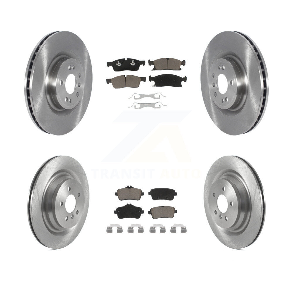[Avant + Arrière] Kit de Disque et plaquette (céramique) de frein pour Mercedes-Benz GLS450 GL450 GL350 sans Sport Package K8C-101188