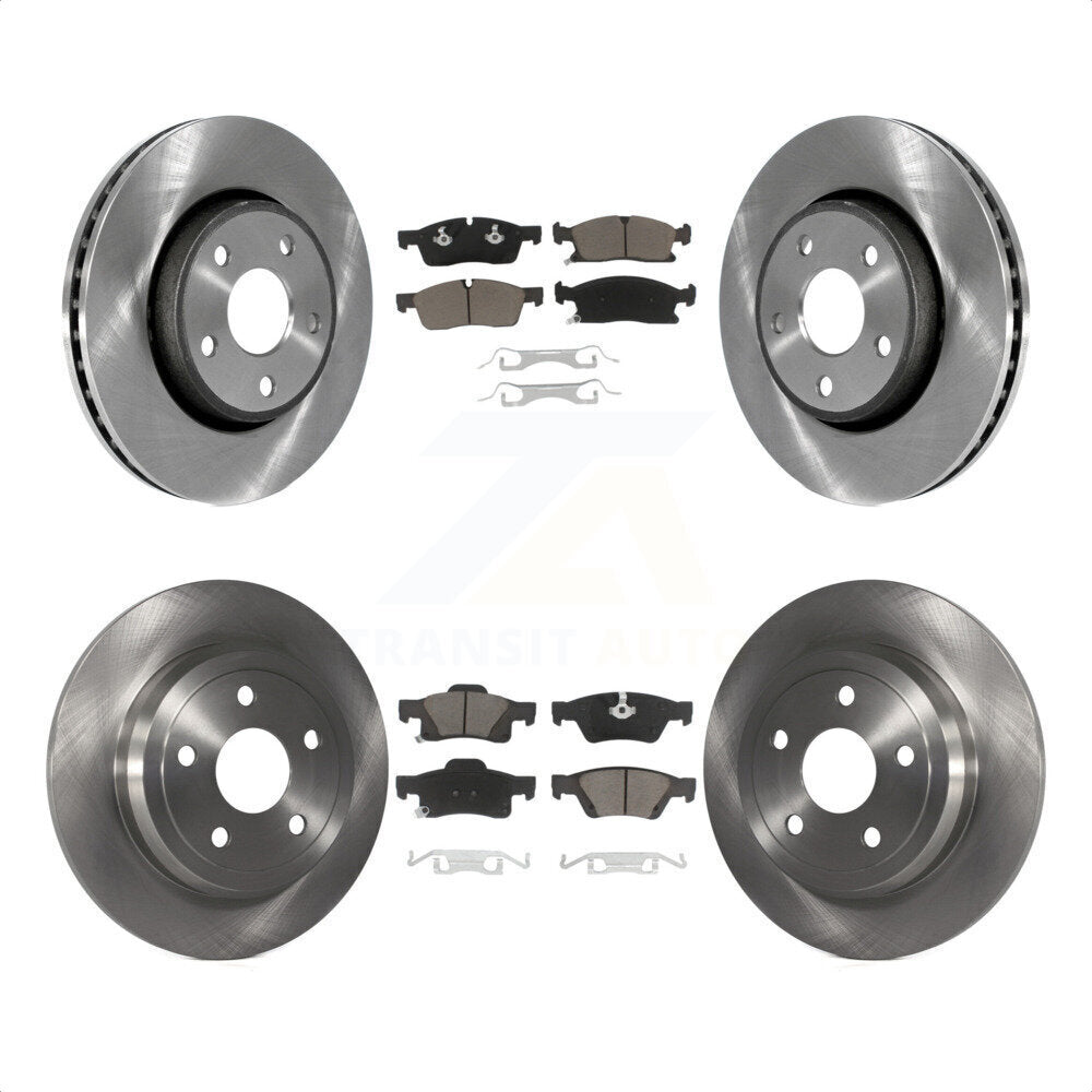 [Avant + Arrière] Kit de Disque et plaquette (céramique) de frein pour Dodge Durango K8C-101190 par Transit Auto