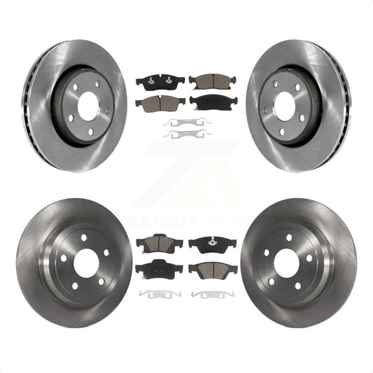 [Avant + Arrière] Kit de Disque et plaquette (céramique) de frein pour Dodge Durango K8C-101190 par Transit Auto