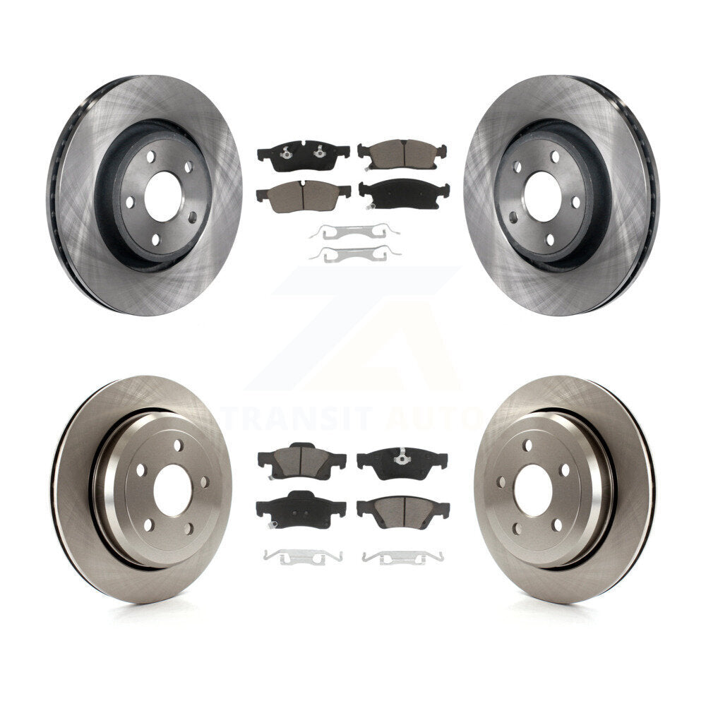 [Avant + Arrière] Kit de Disque et plaquette (céramique) de frein pour Dodge Durango Jeep Grand Cherokee WK K8C-101191